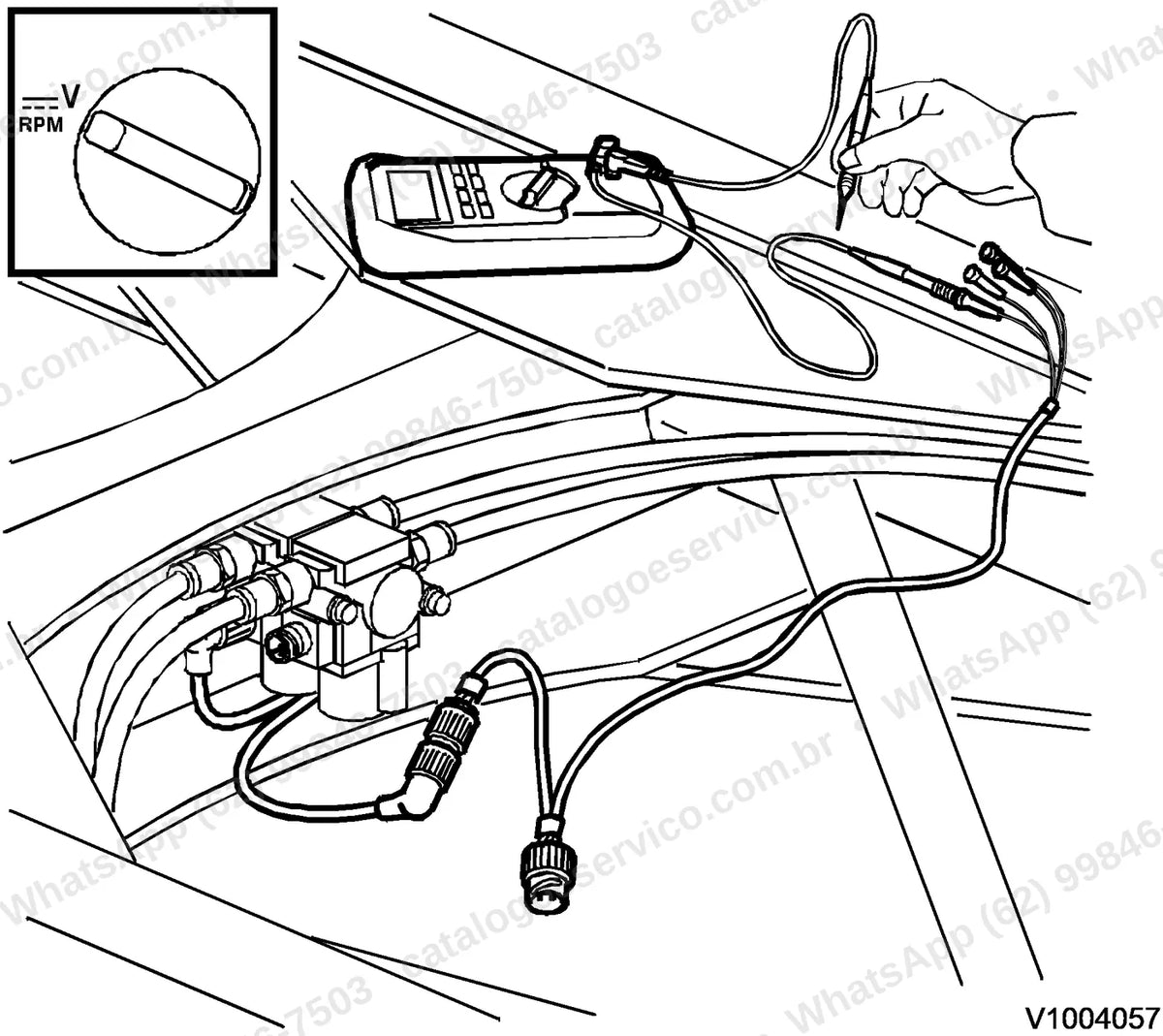 Manual de serviço Volvo ECR25 Electric: ilustração técnica 3