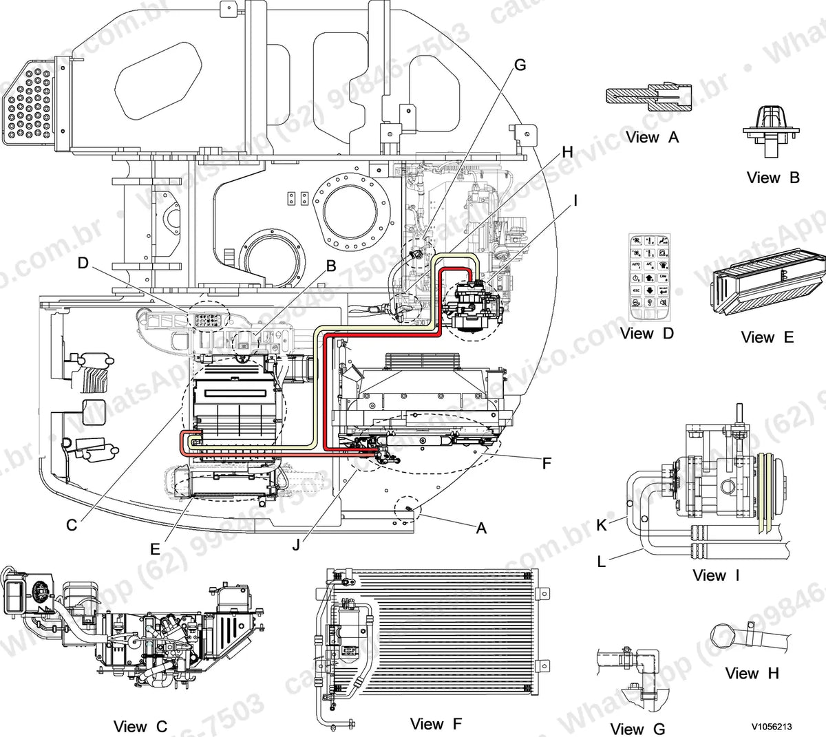 Manual de serviço Volvo ECR305C L: ilustração técnica 4