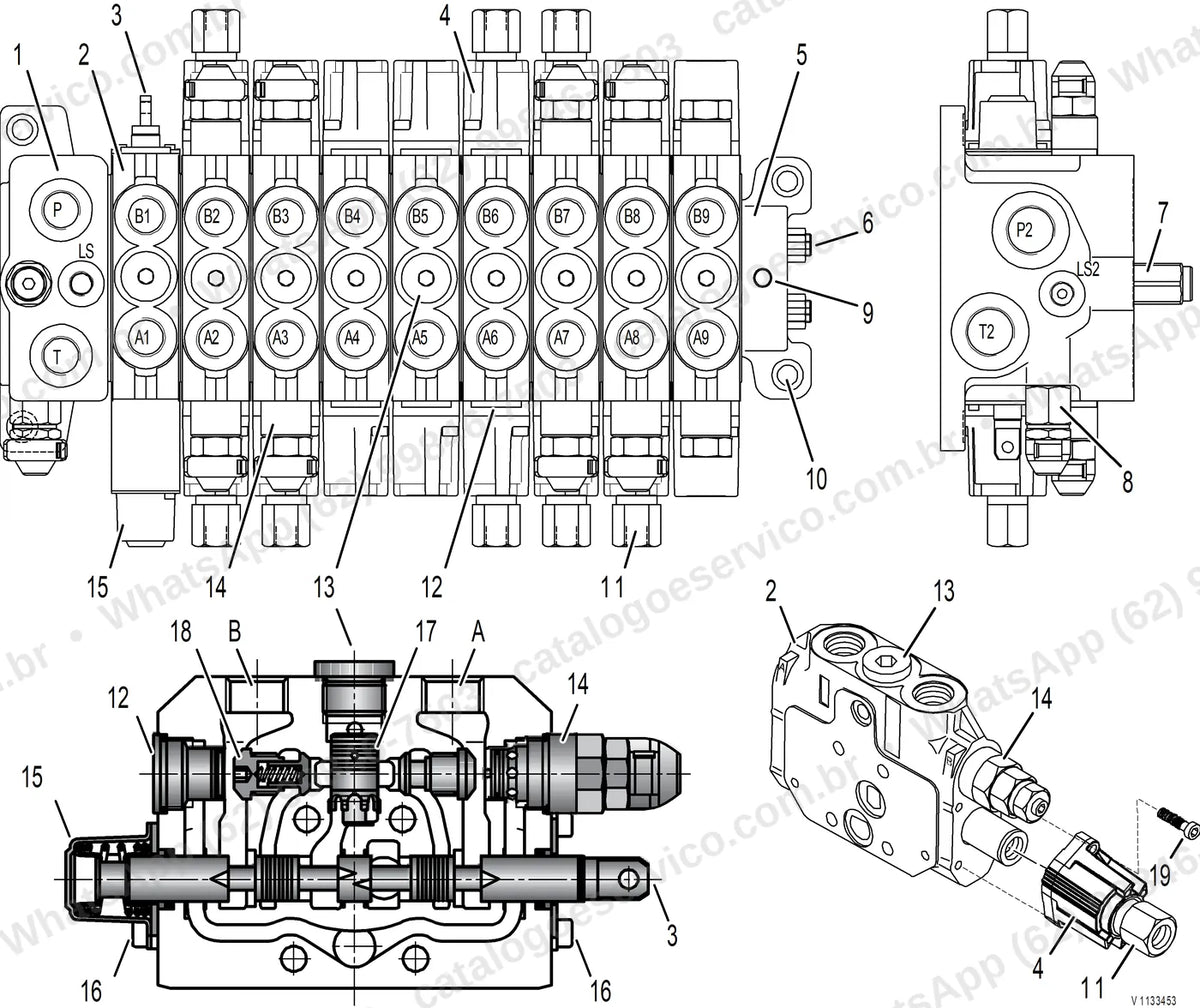 Manual de serviço Volvo ECR40D: ilustração técnica 2