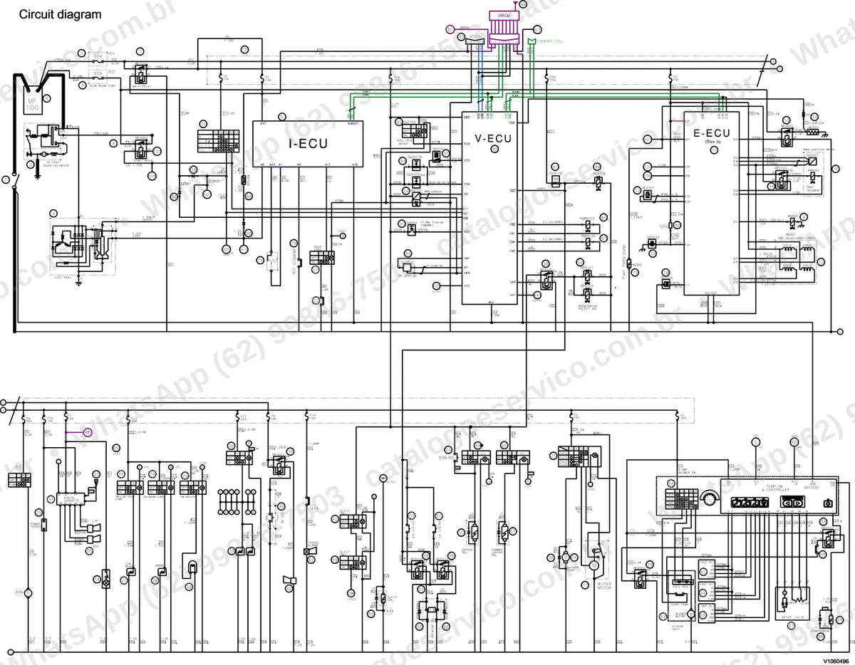 Manual de serviço Volvo ECR88: ilustração técnica 2