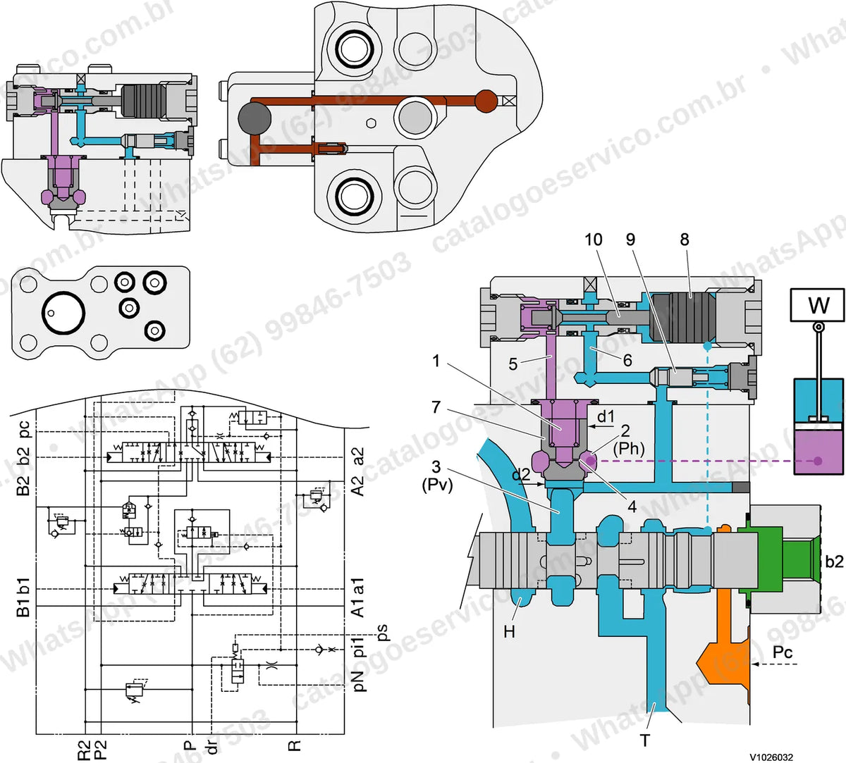 Manual de serviço Volvo ECR88: ilustração técnica 3