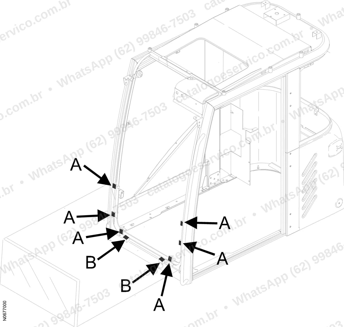 Manual de serviço Volvo EW140: ilustração técnica 1
