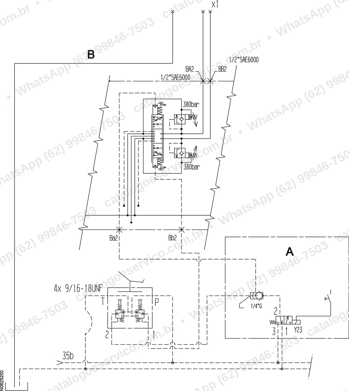 Manual de serviço Volvo EW140: ilustração técnica 2