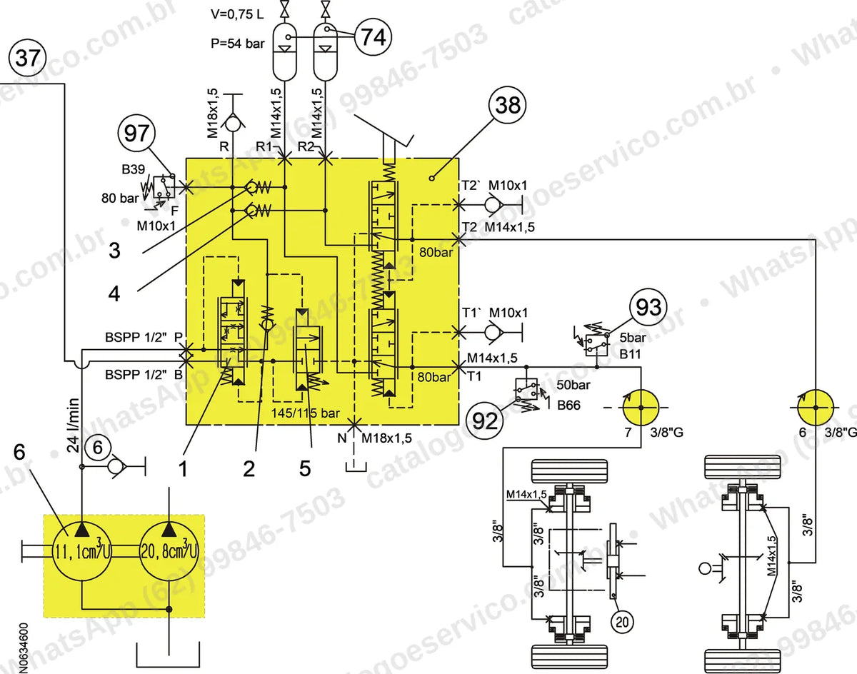 Manual de serviço Volvo EW160: ilustração técnica 2