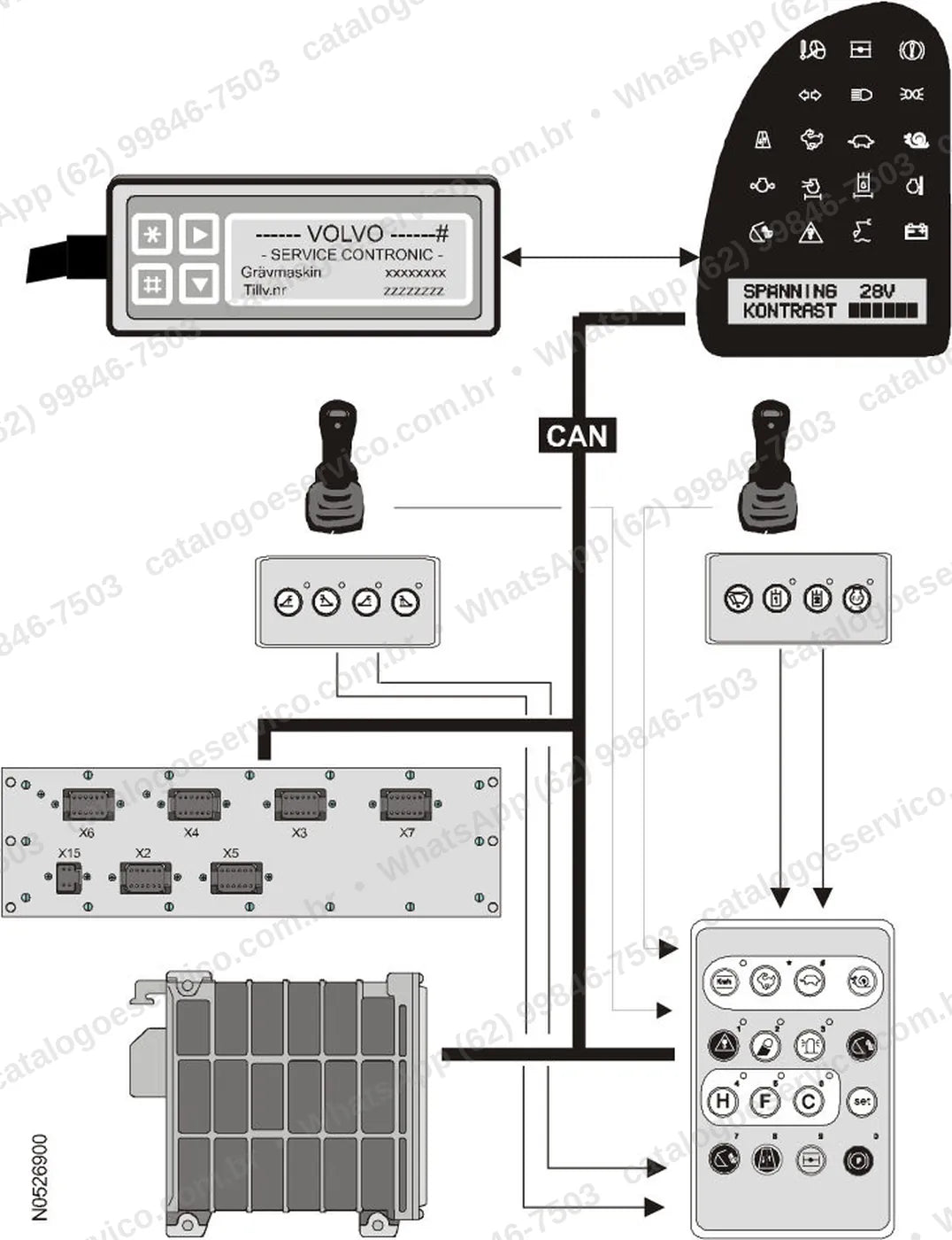 Manual de serviço Volvo EW160: ilustração técnica 4