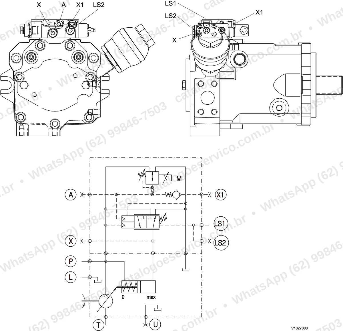 Manual de serviço Volvo EW160B: ilustração técnica 4