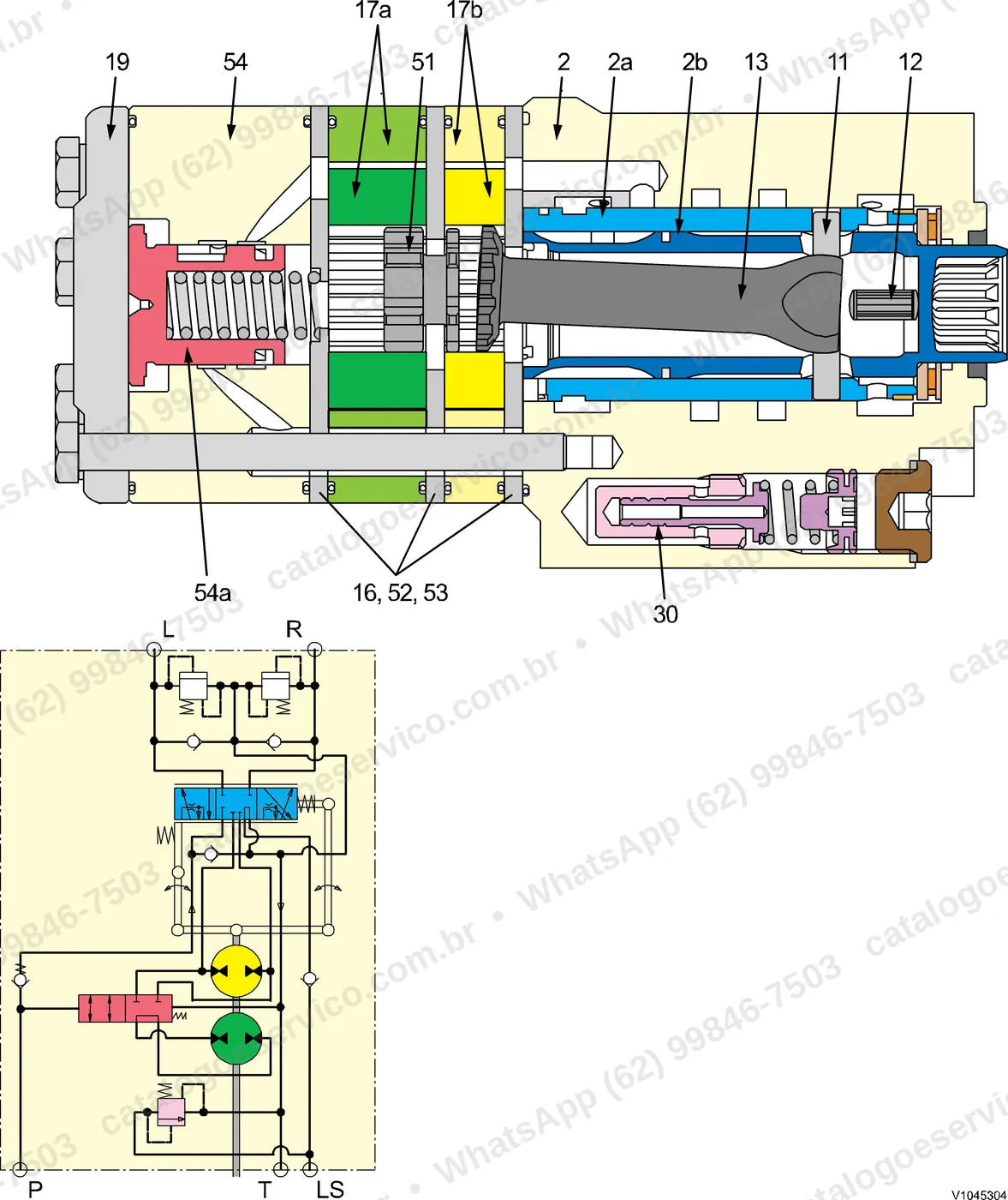 Manual de serviço Volvo EW180C: ilustração técnica 4