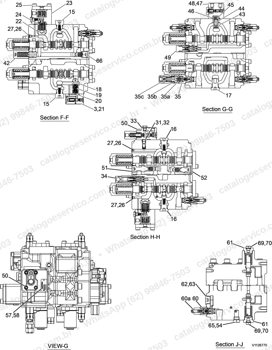 Manual de serviço Volvo EW205D: ilustração técnica 2