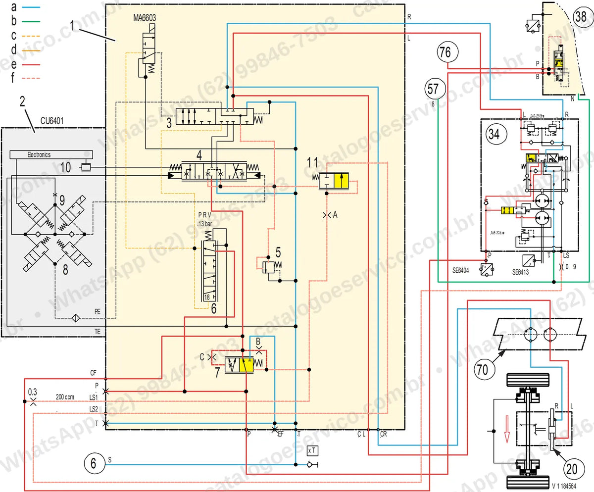 Manual de serviço Volvo EWR150E: ilustração técnica 4