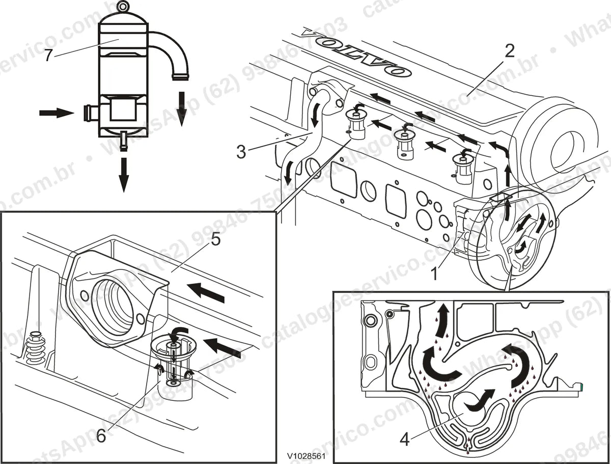 Manual de serviço Volvo FB2800C: ilustração técnica 4