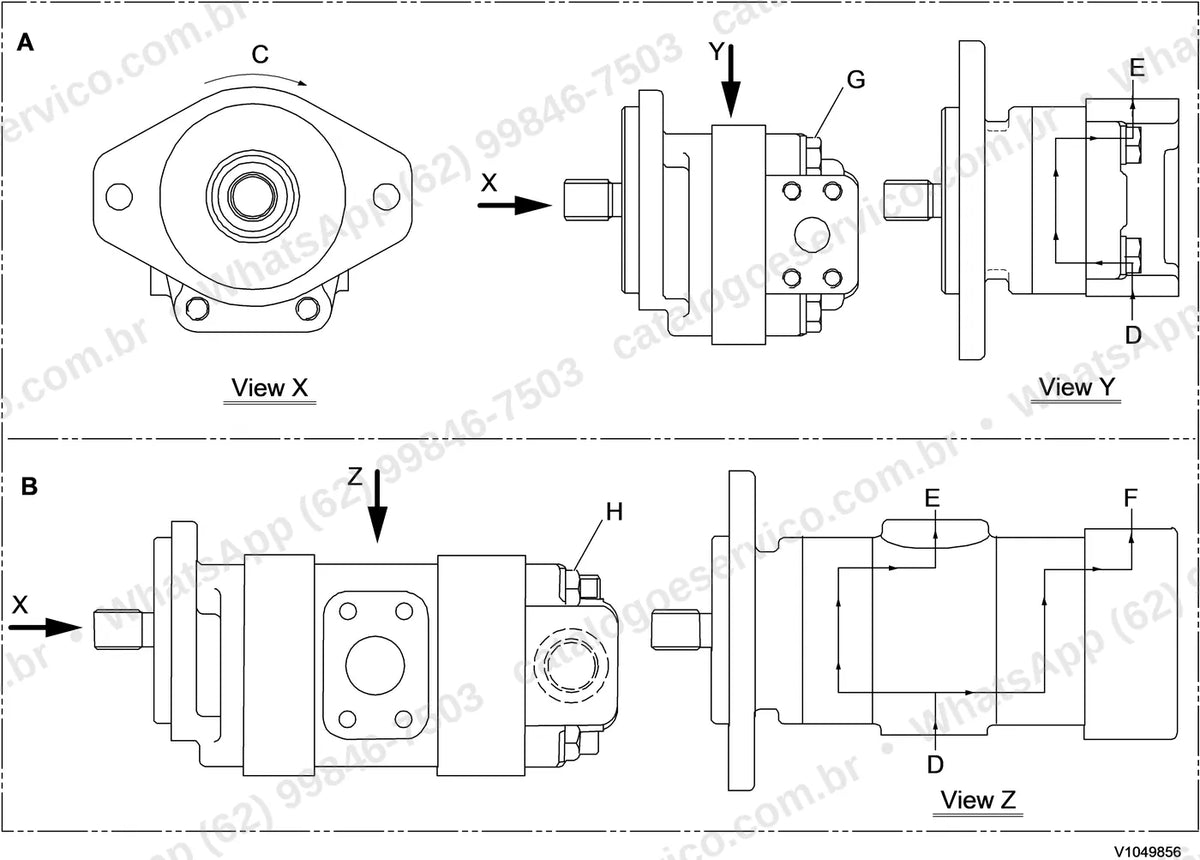 Manual de serviço Volvo FC2121C: ilustração técnica 3