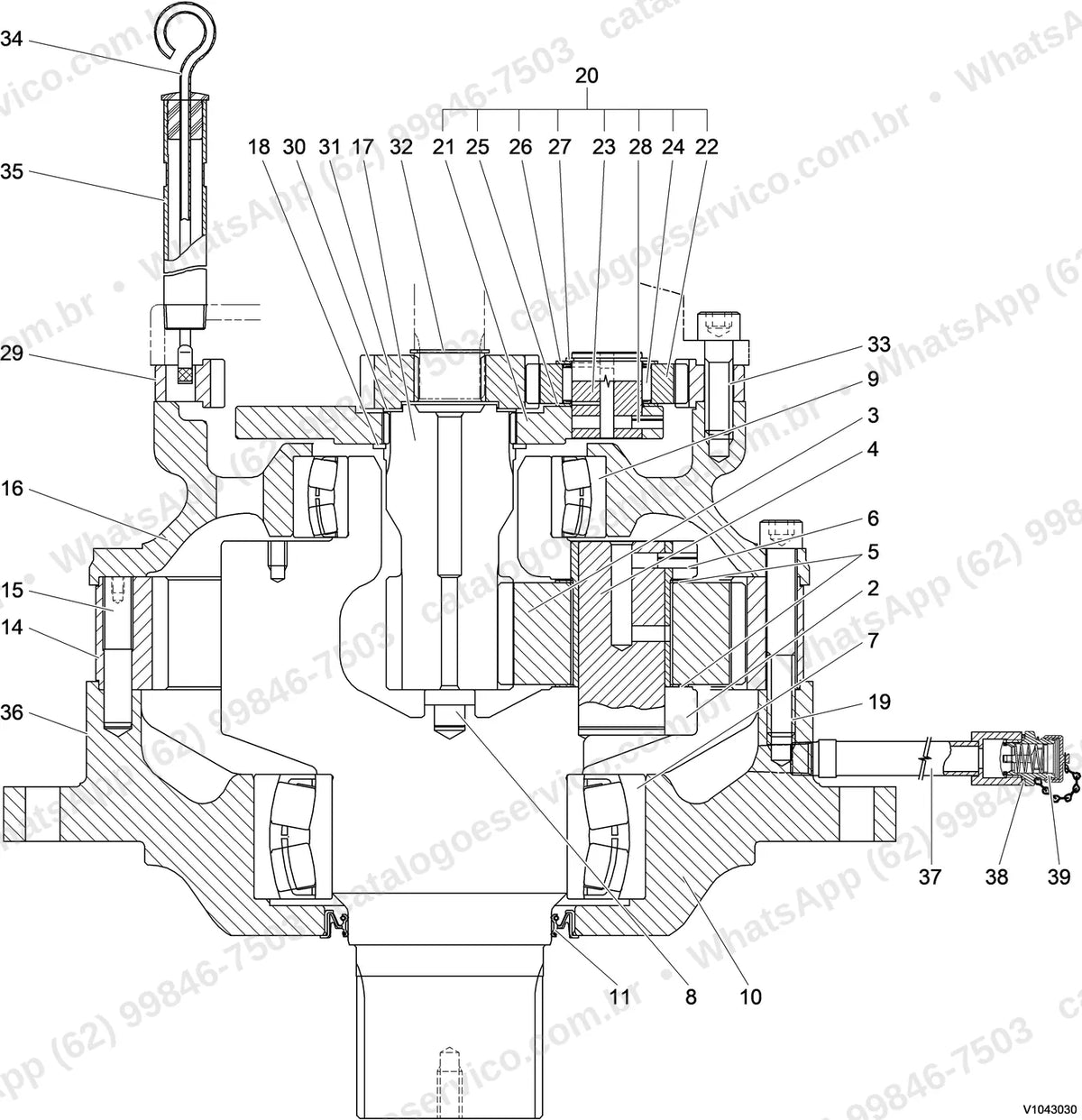 Manual de serviço Volvo FC3329C: ilustração técnica 1