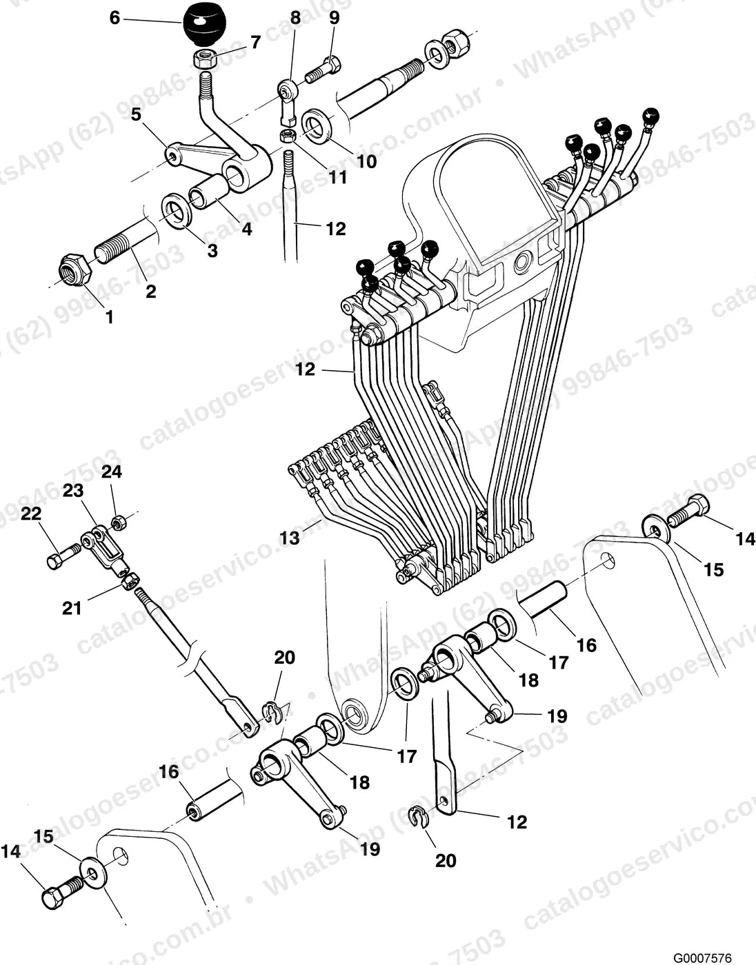 Manual de serviço Volvo G730B: ilustração técnica 3