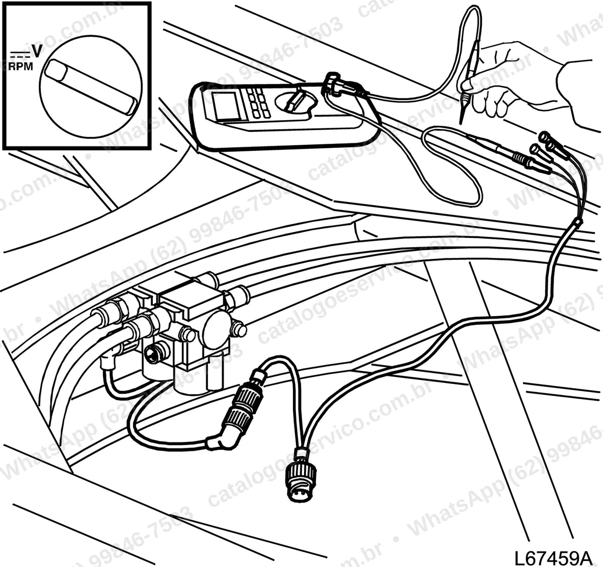 Manual de serviço Volvo G930C: ilustração técnica 1