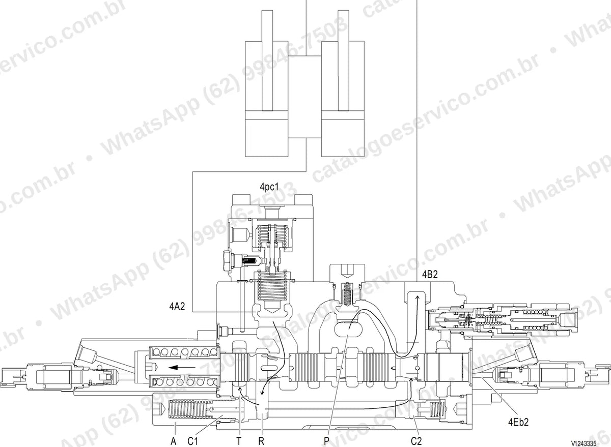 Manual de serviço Volvo JEC230F L: ilustração técnica 3