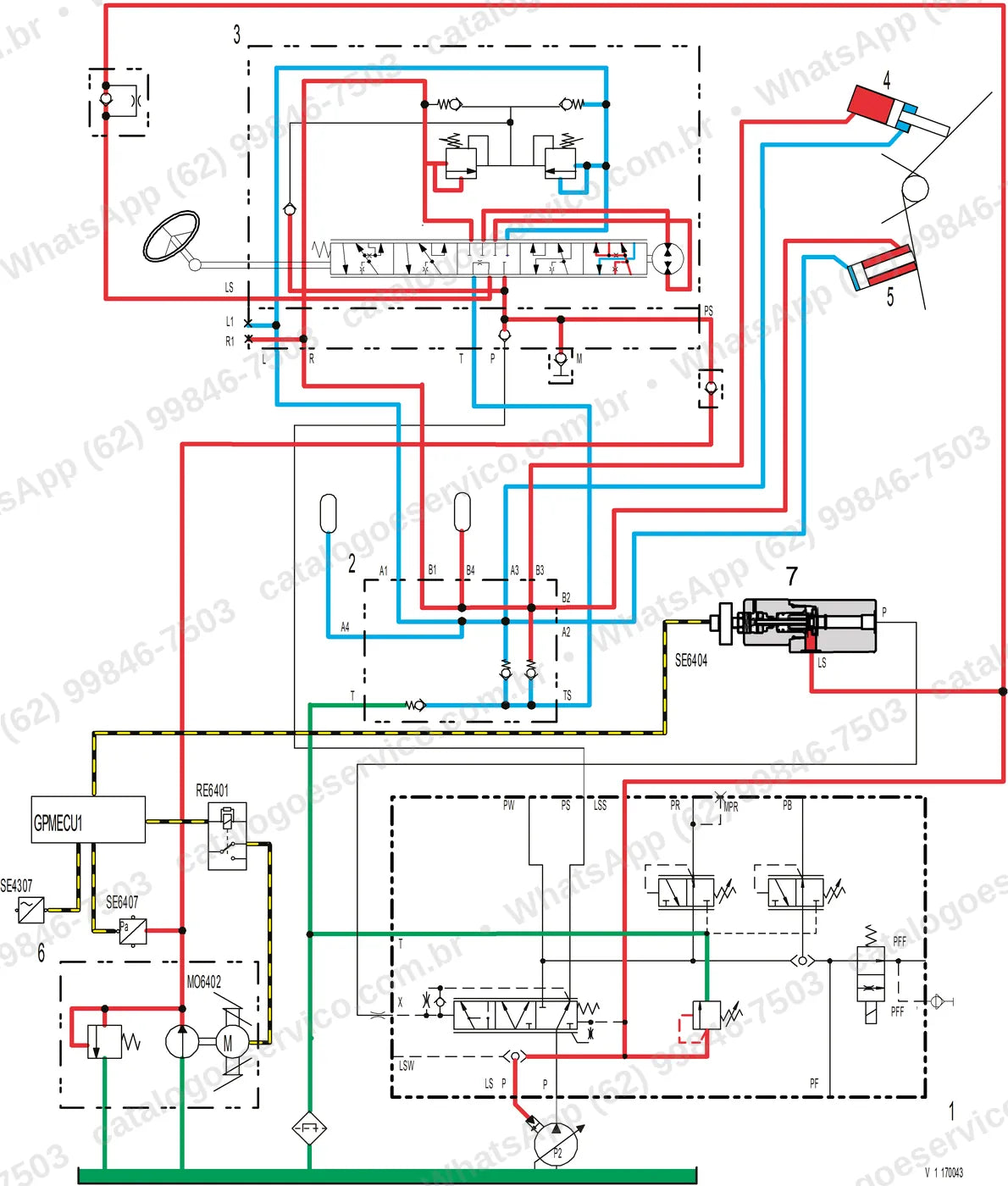 Manual de serviço Volvo JL120H: ilustração técnica 2