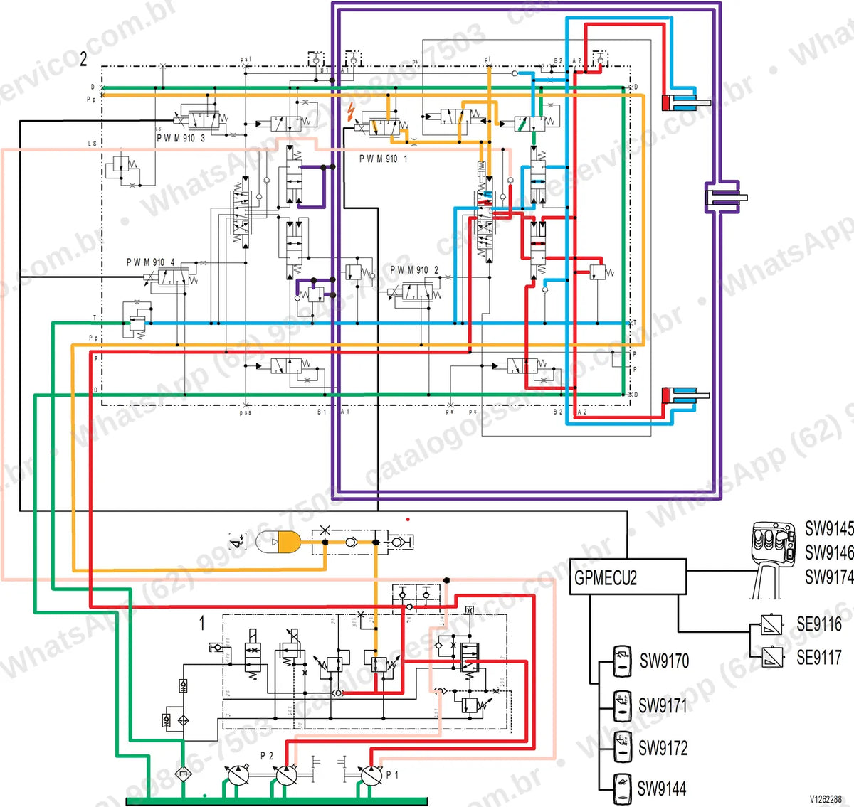 Manual de serviço Volvo JL120H: ilustração técnica 3