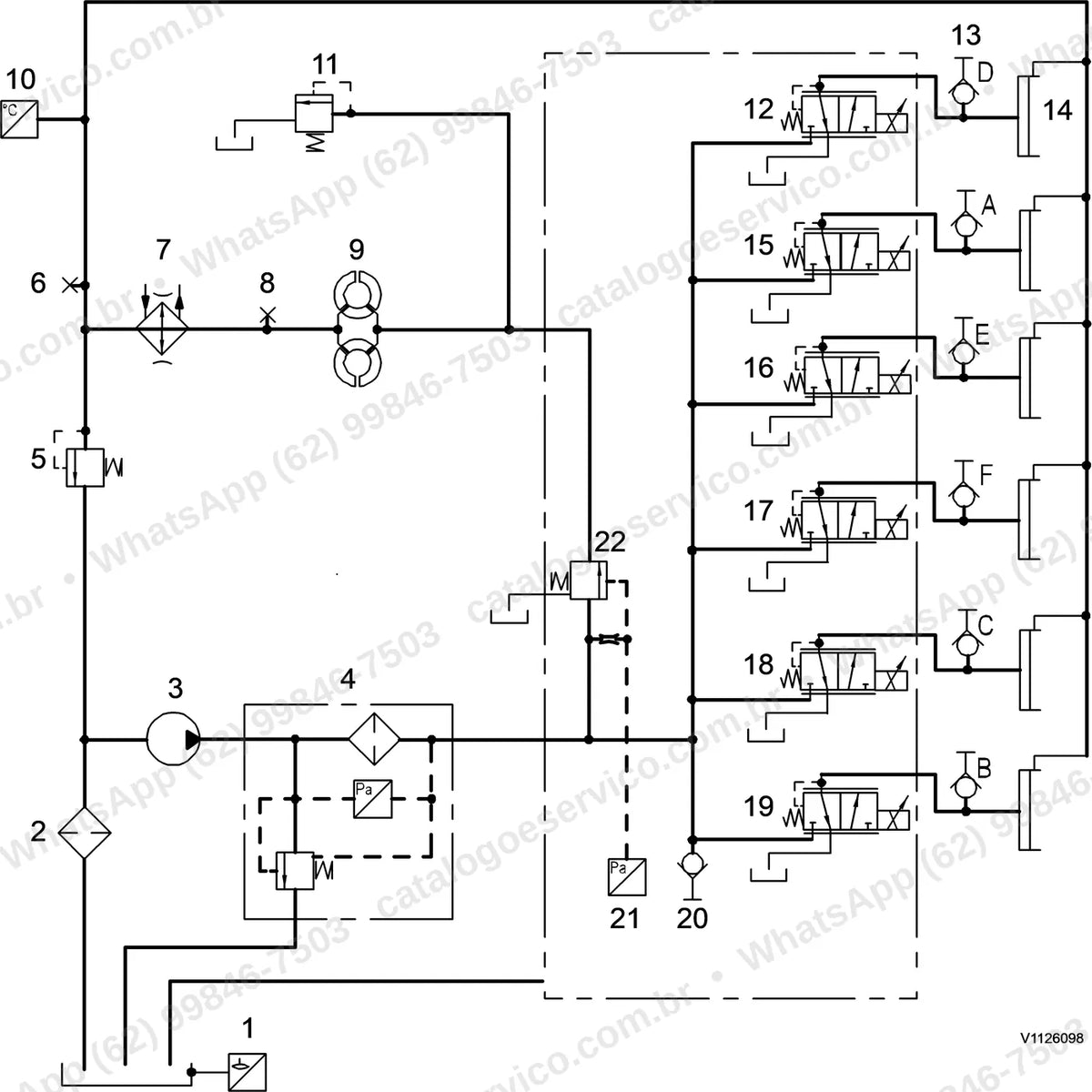 Manual de serviço Volvo L105: ilustração técnica 2