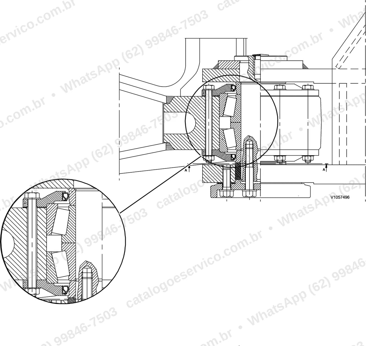 Manual de serviço Volvo L105: ilustração técnica 3