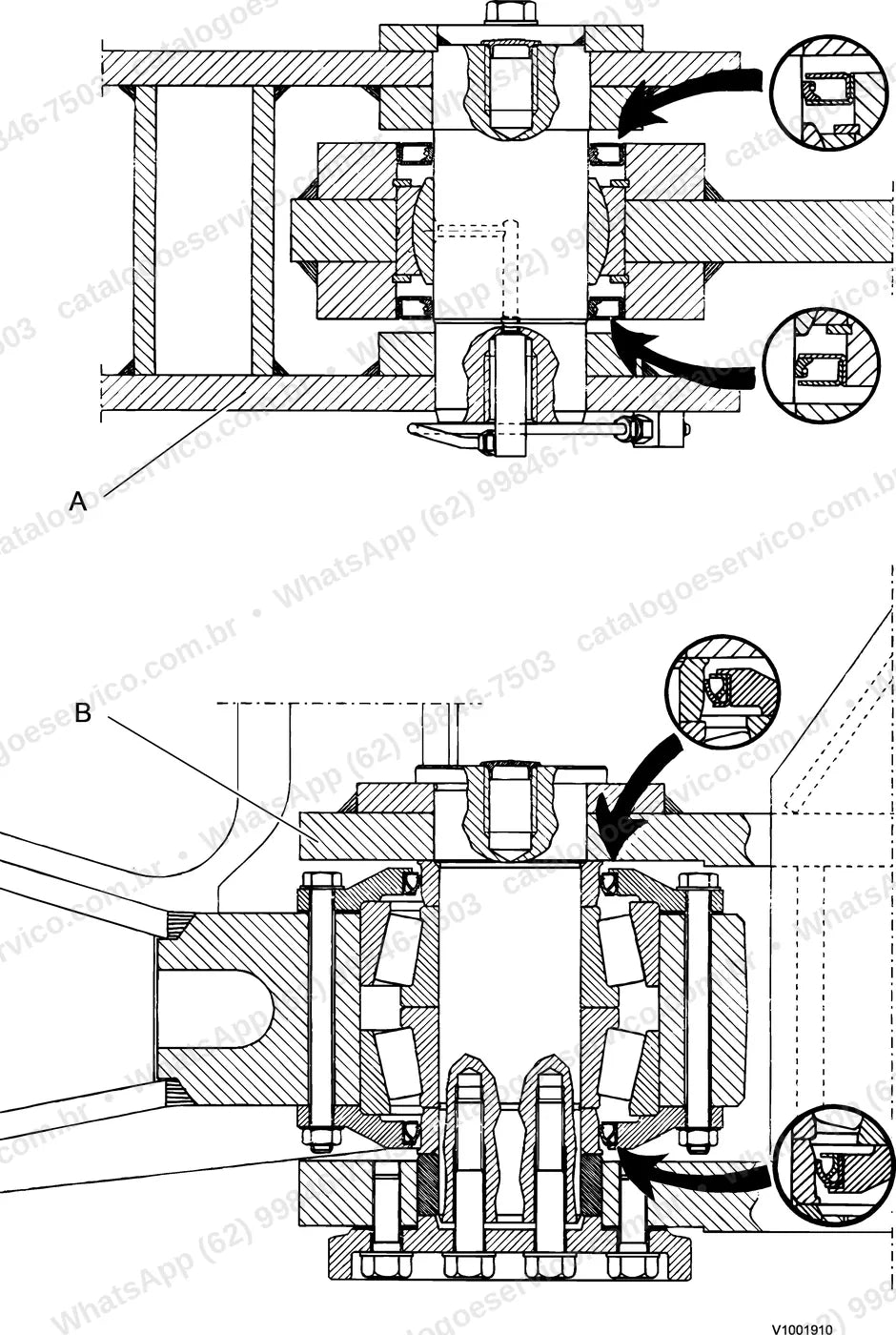 Manual de serviço Volvo L150F: ilustração técnica 3