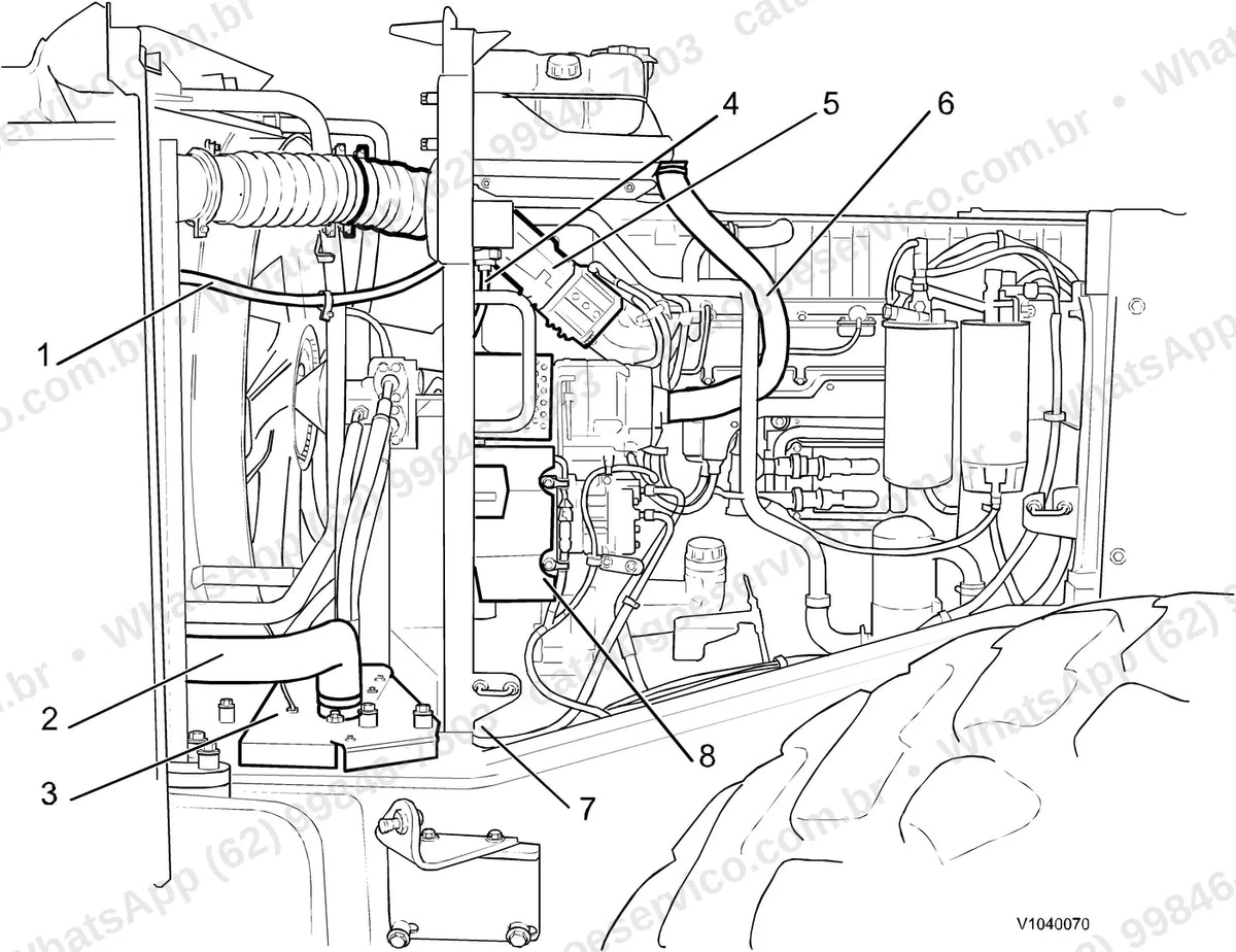 Manual de serviço Volvo L150F: ilustração técnica 4