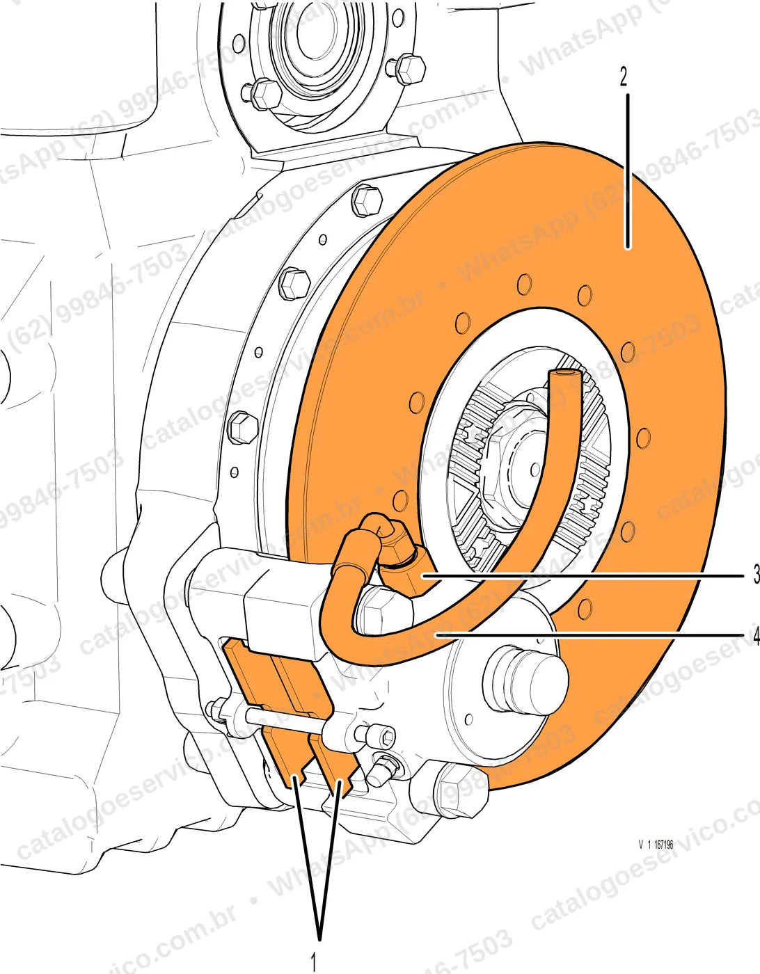 Manual de serviço Volvo L150K: ilustração técnica 1