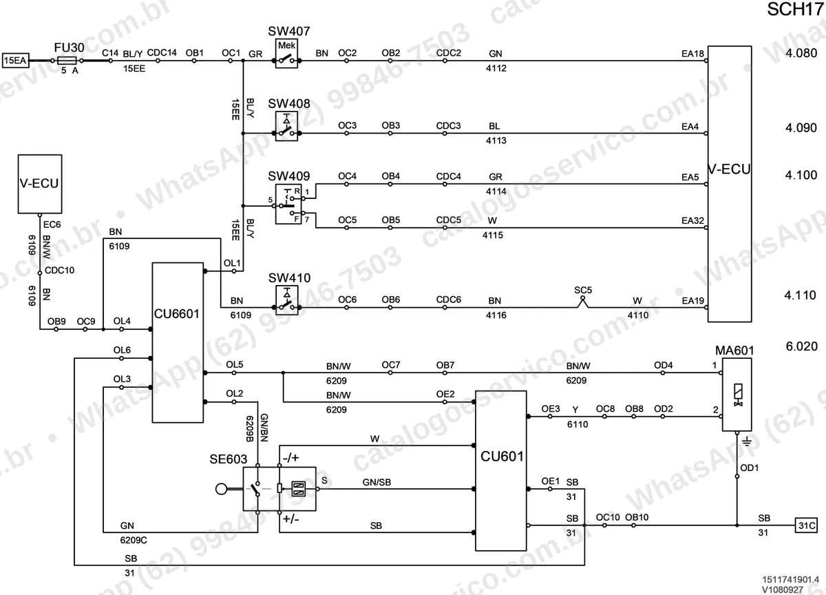 Manual de serviço Volvo L180E HL: ilustração técnica 3