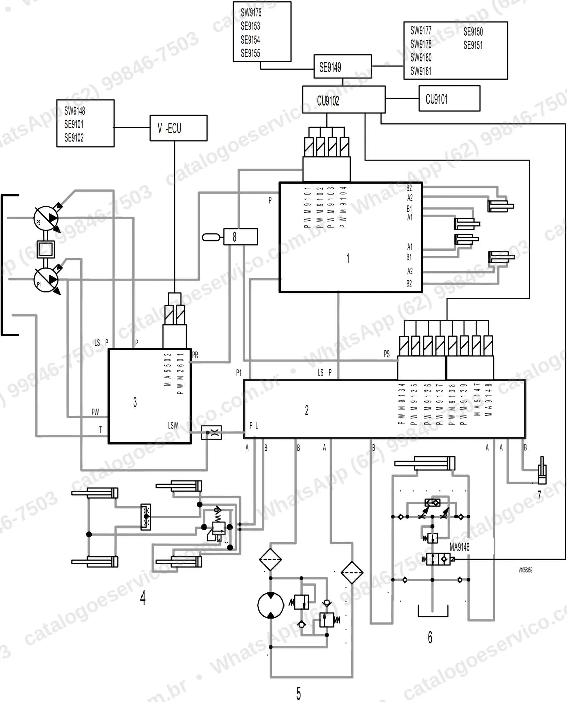 Manual de serviço Volvo L180F HL: ilustração técnica 2
