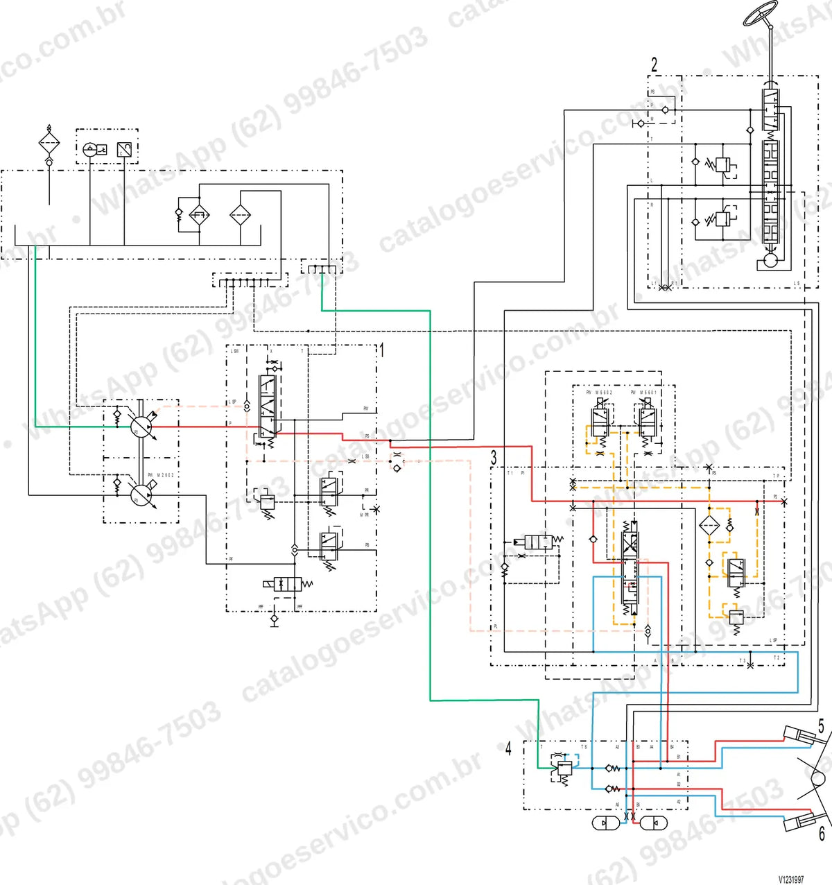 Manual de serviço Volvo L200H HL: ilustração técnica 3