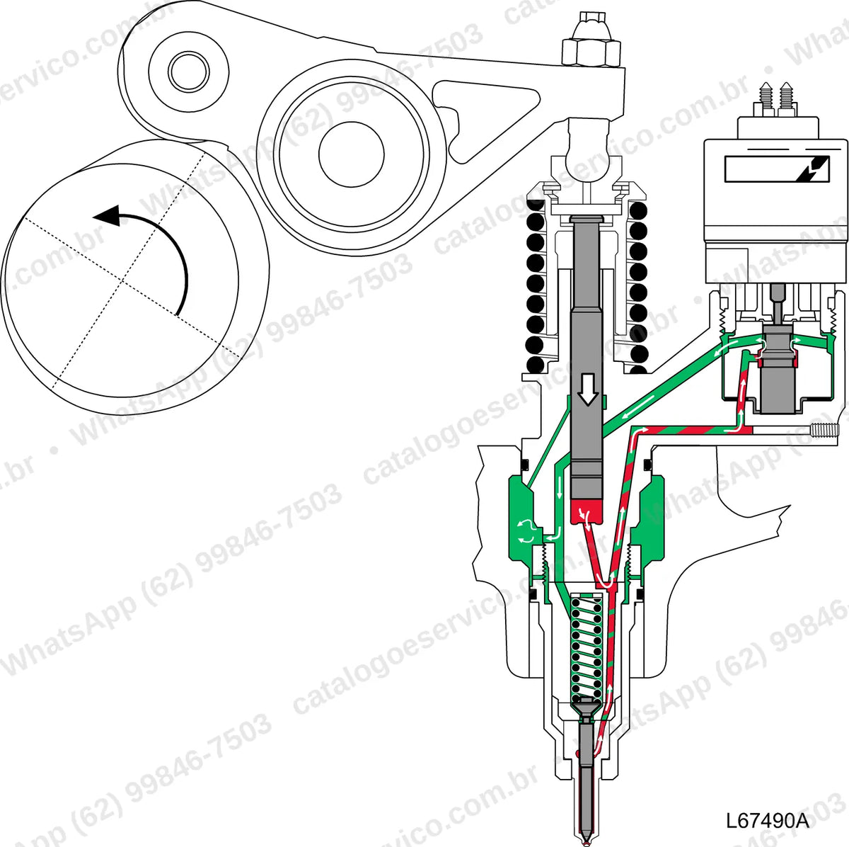 Manual de serviço Volvo L220E: ilustração técnica 1