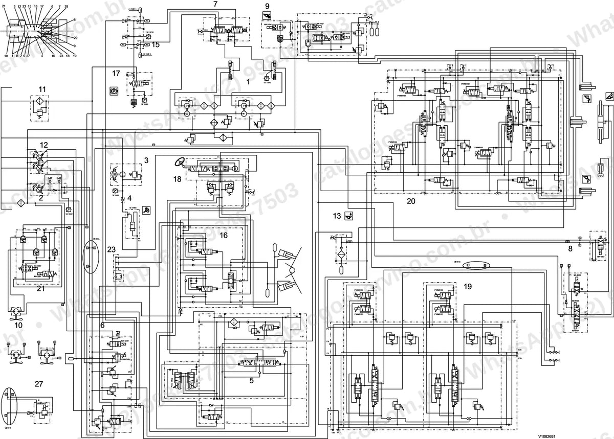 Manual de serviço Volvo L220F: ilustração técnica 1