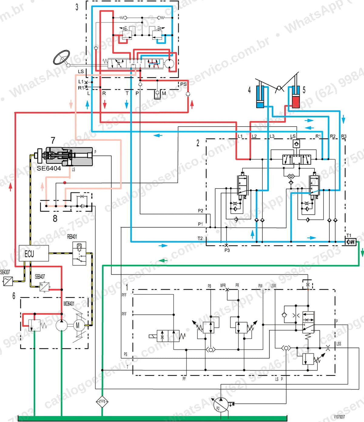 Manual de serviço Volvo L220G: ilustração técnica 4