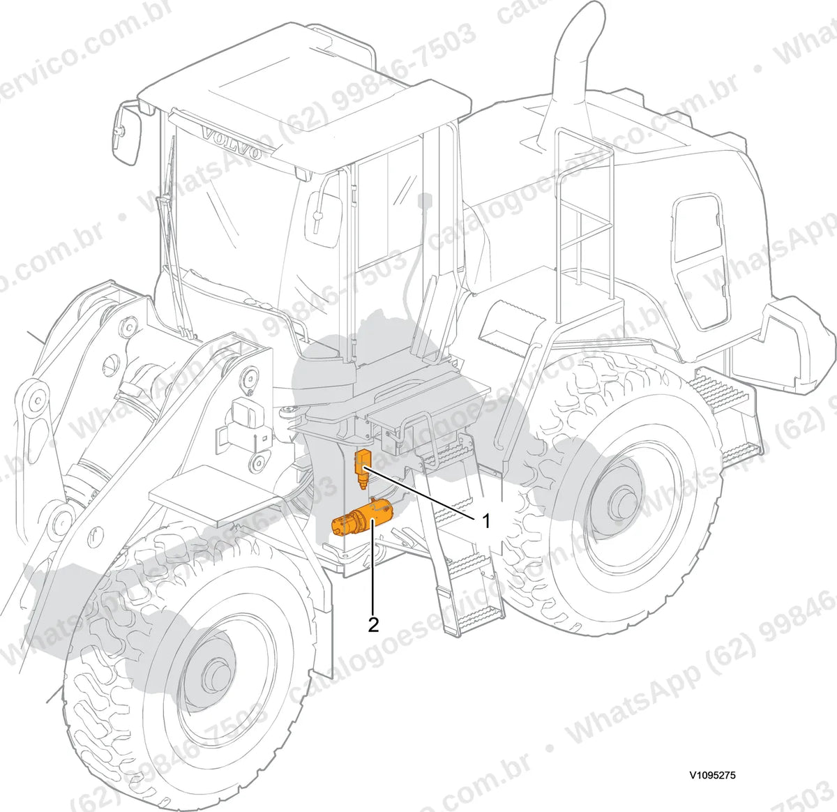 Manual de serviço Volvo L250G: ilustração técnica 2