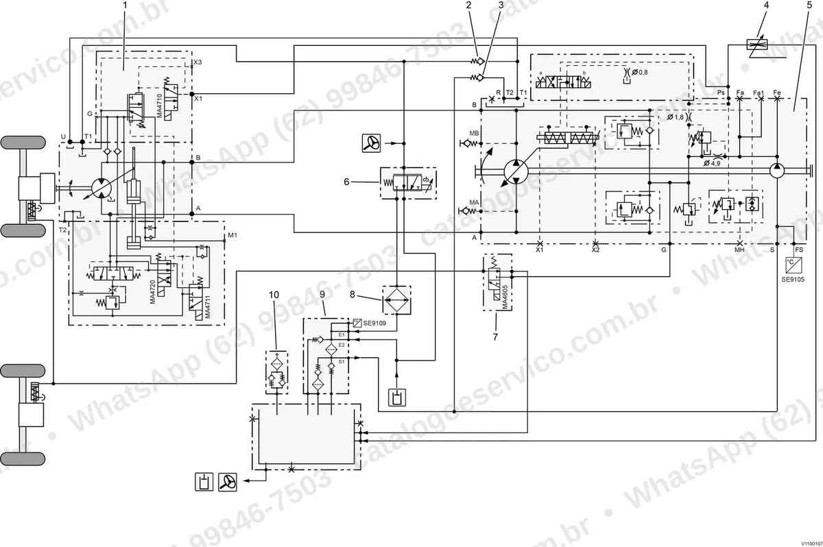 Manual de serviço Volvo L25H: ilustração técnica 2