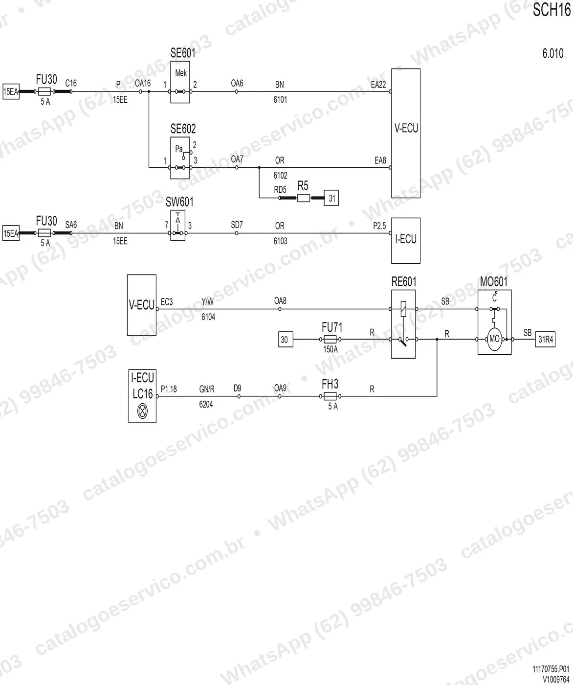 Manual de serviço Volvo L330E: ilustração técnica 4