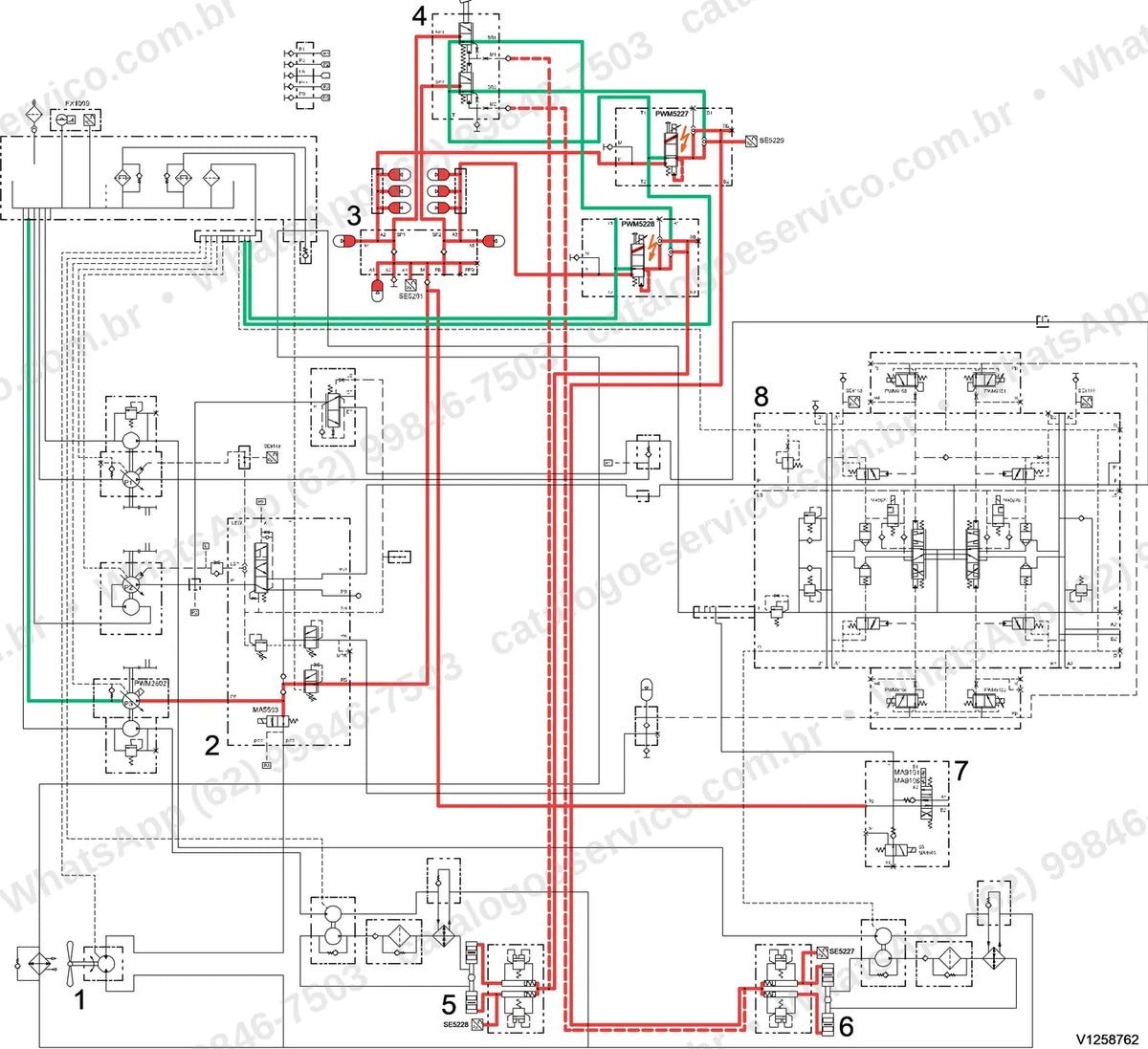 Manual de serviço Volvo L350H: ilustração técnica 2