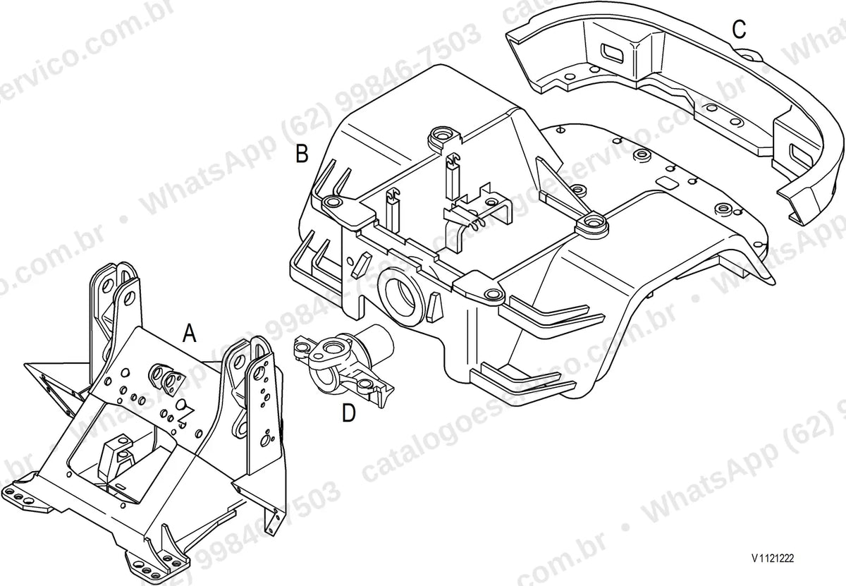 Manual de serviço Volvo L35G: ilustração técnica 3