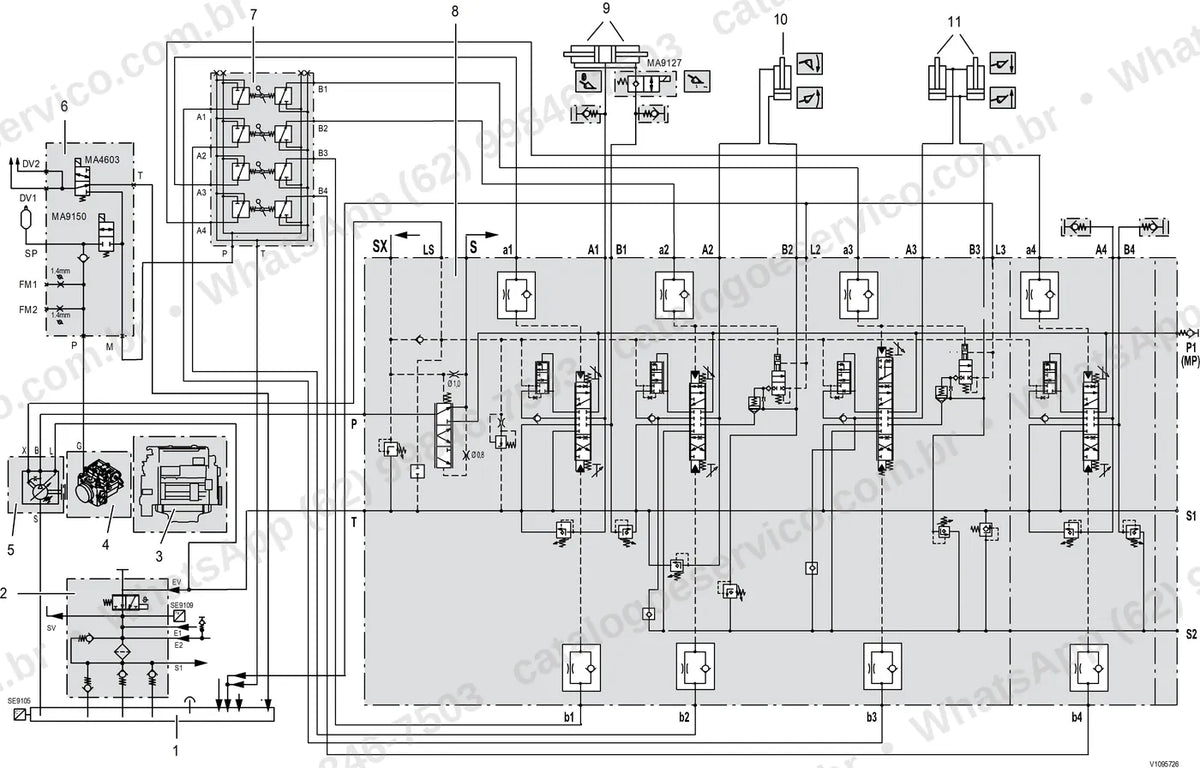 Manual de serviço Volvo L45F: ilustração técnica 2