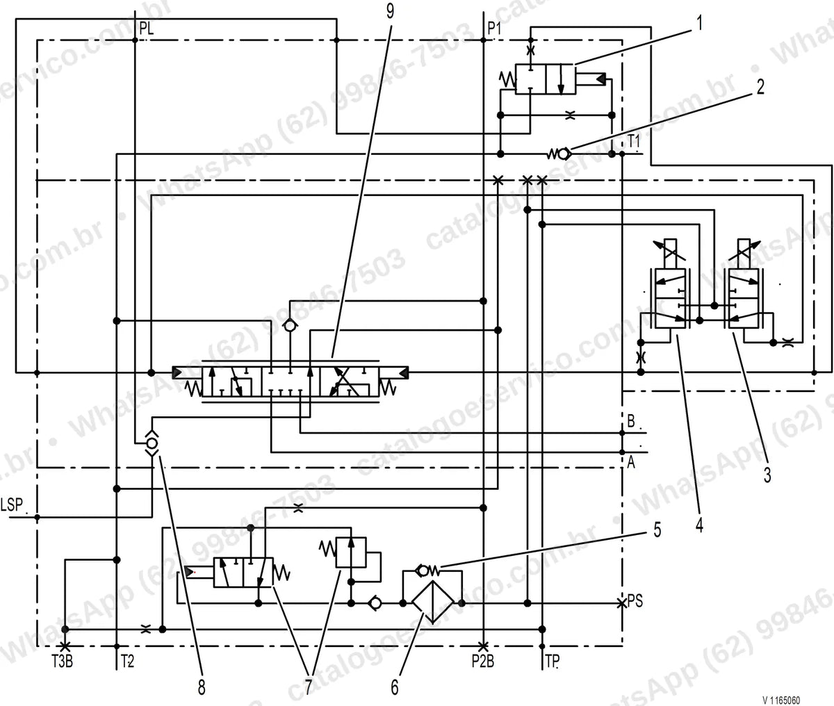 Manual de serviço Volvo L45H: ilustração técnica 2