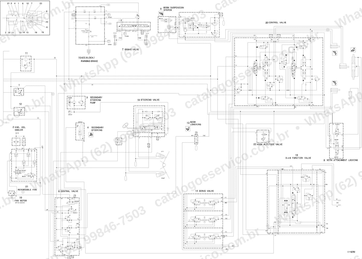 Manual de serviço Volvo L60G Z: ilustração técnica 1