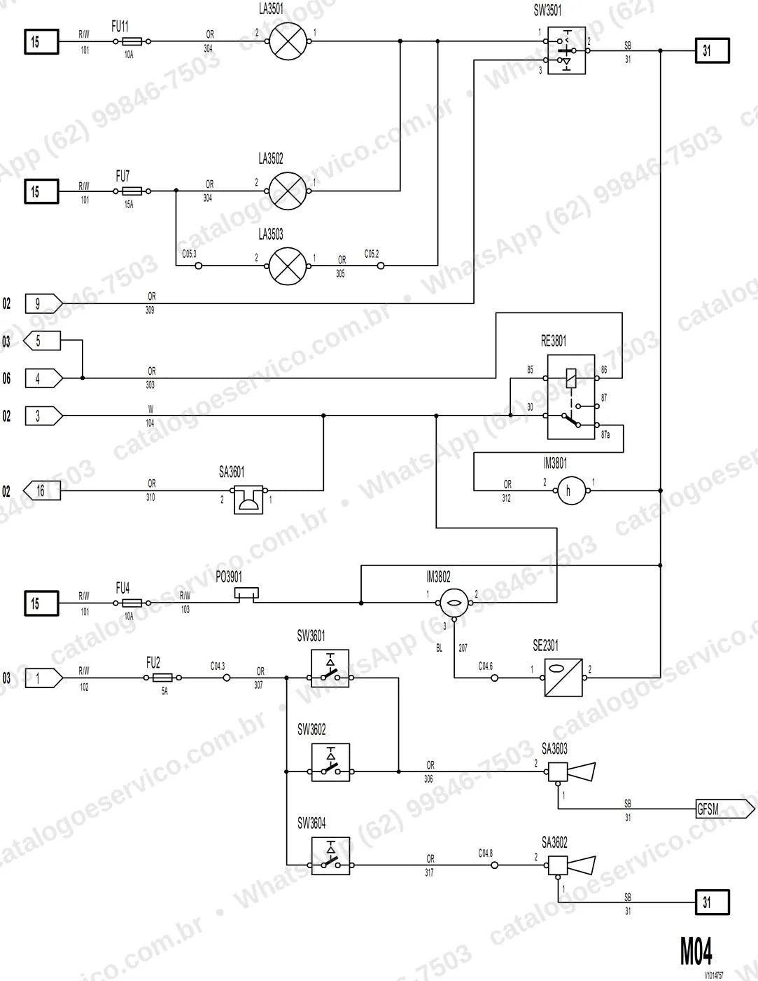 Manual de serviço Volvo MC80: ilustração técnica 3