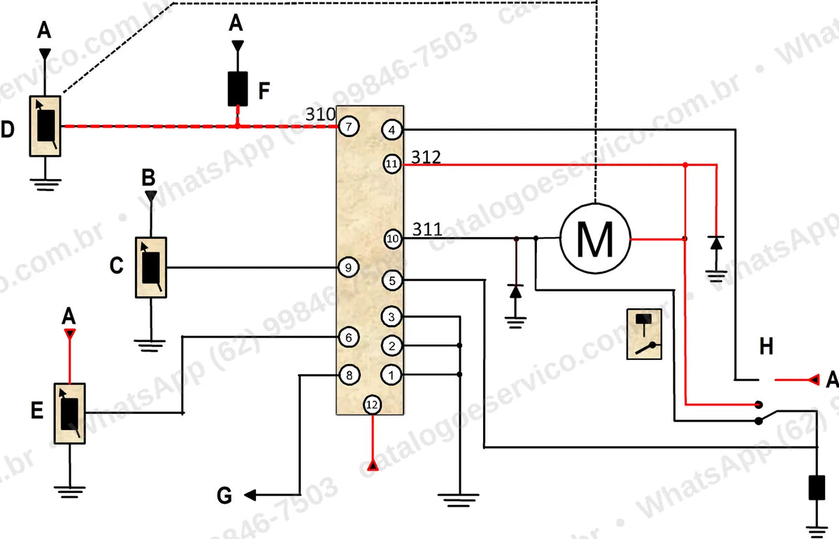 Manual de serviço Volvo MCT125C: ilustração técnica 1