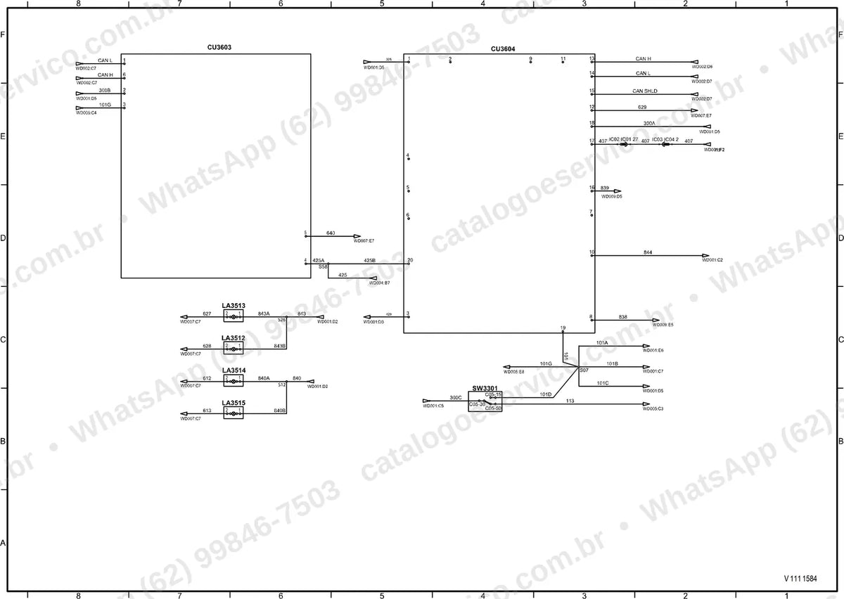Manual de serviço Volvo MCT70C: ilustração técnica 1