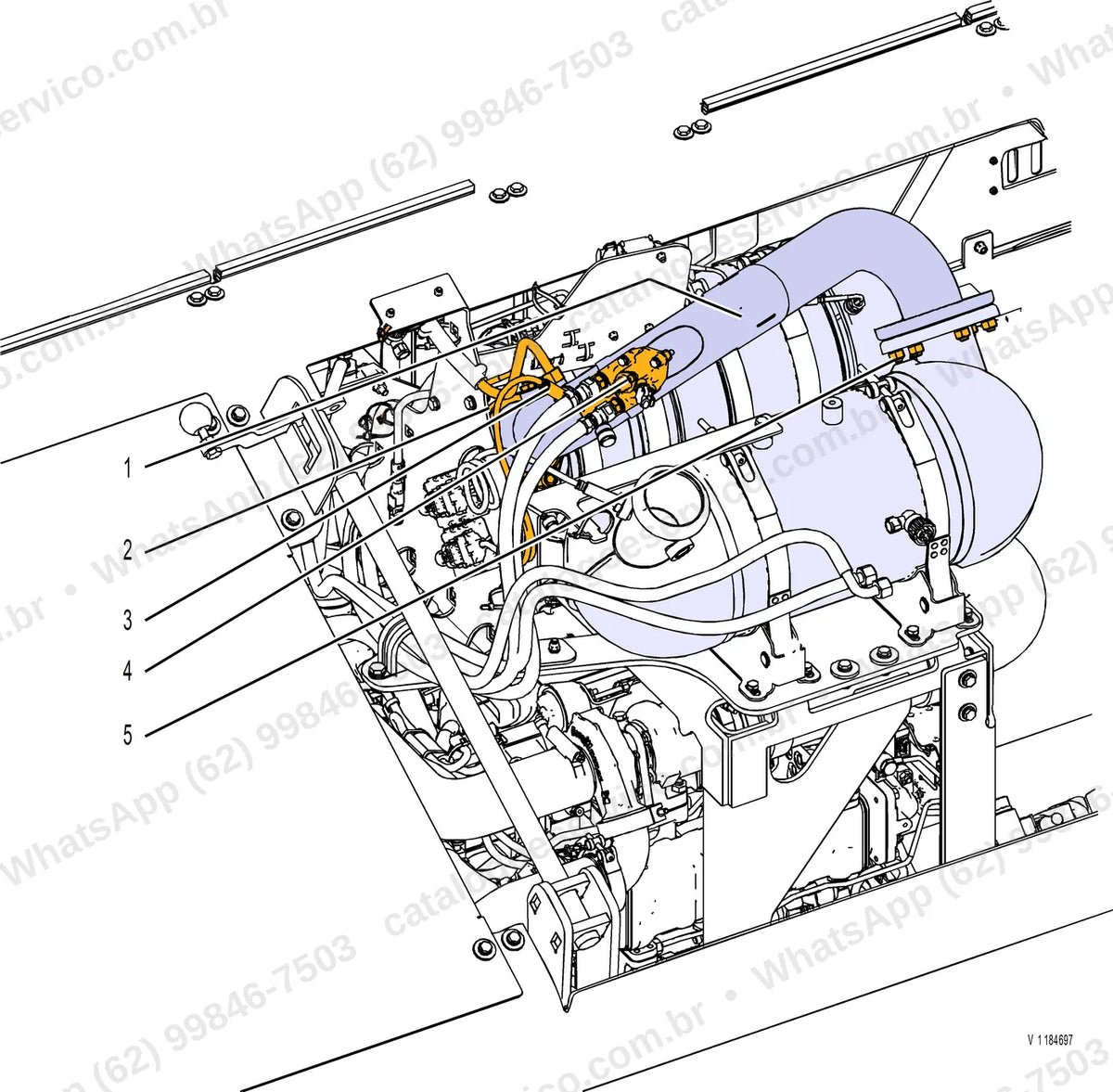 Manual de serviço Volvo P4820D: ilustração técnica 1
