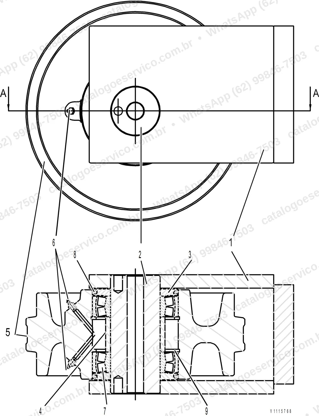 Manual de serviço Volvo P4820D: ilustração técnica 3