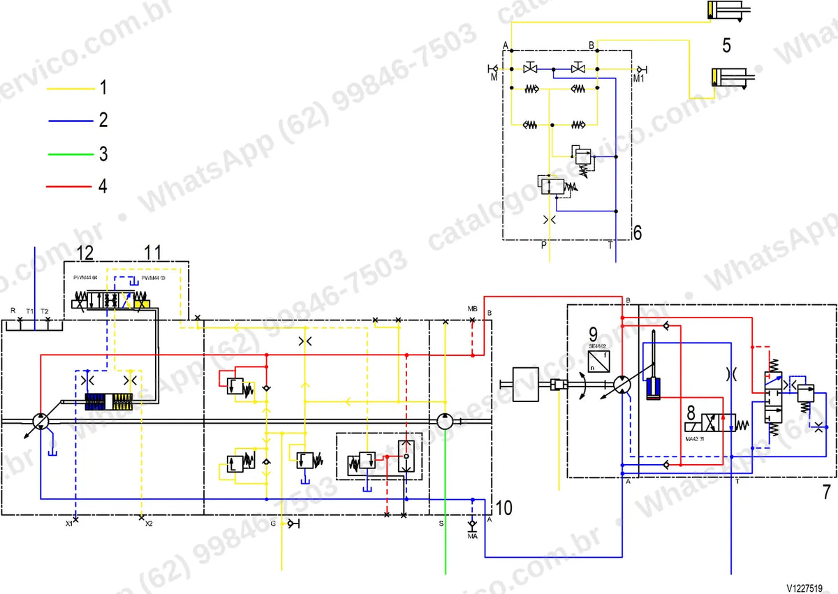 Manual de serviço Volvo P4820D: ilustração técnica 4