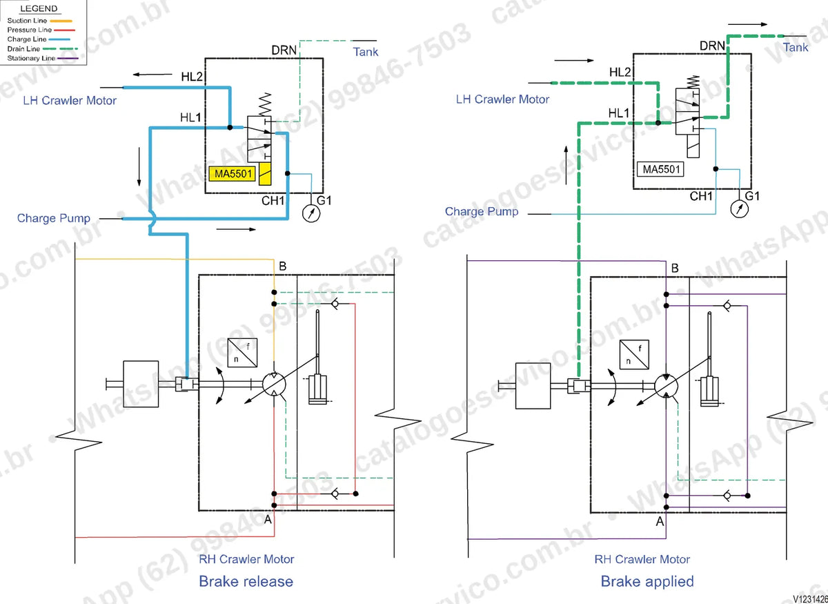 Manual de serviço Volvo P5320D ABG: ilustração técnica 2