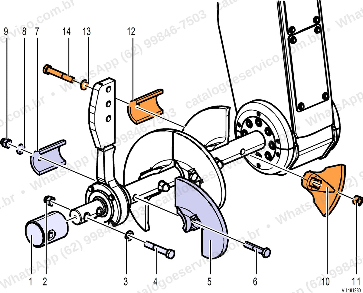 Manual de serviço Volvo P5770C ABG: ilustração técnica 1