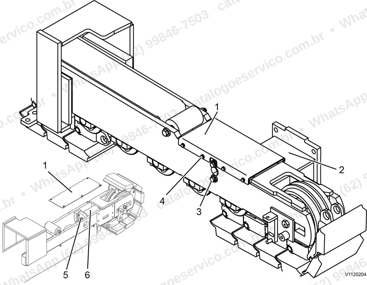Manual de serviço Volvo P6820C ABG: ilustração técnica 4