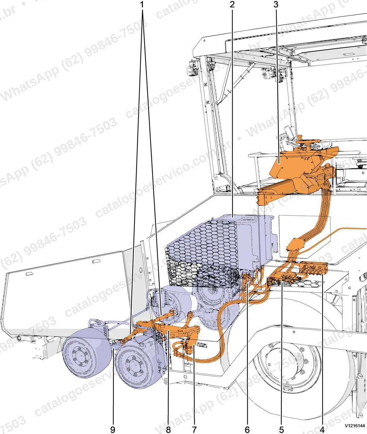 Manual de serviço Volvo P6870D: ilustração técnica 1